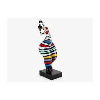 OZAIA Statue de femme MISTRESS Résinerayé multicolore  