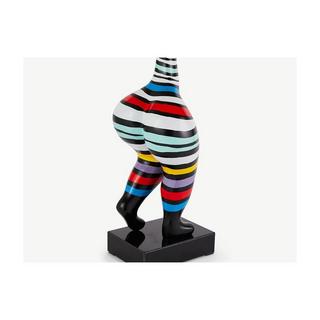 OZAIA Statue de femme MISTRESS Résinerayé multicolore  