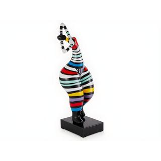 OZAIA Statue de femme MISTRESS Résinerayé multicolore  