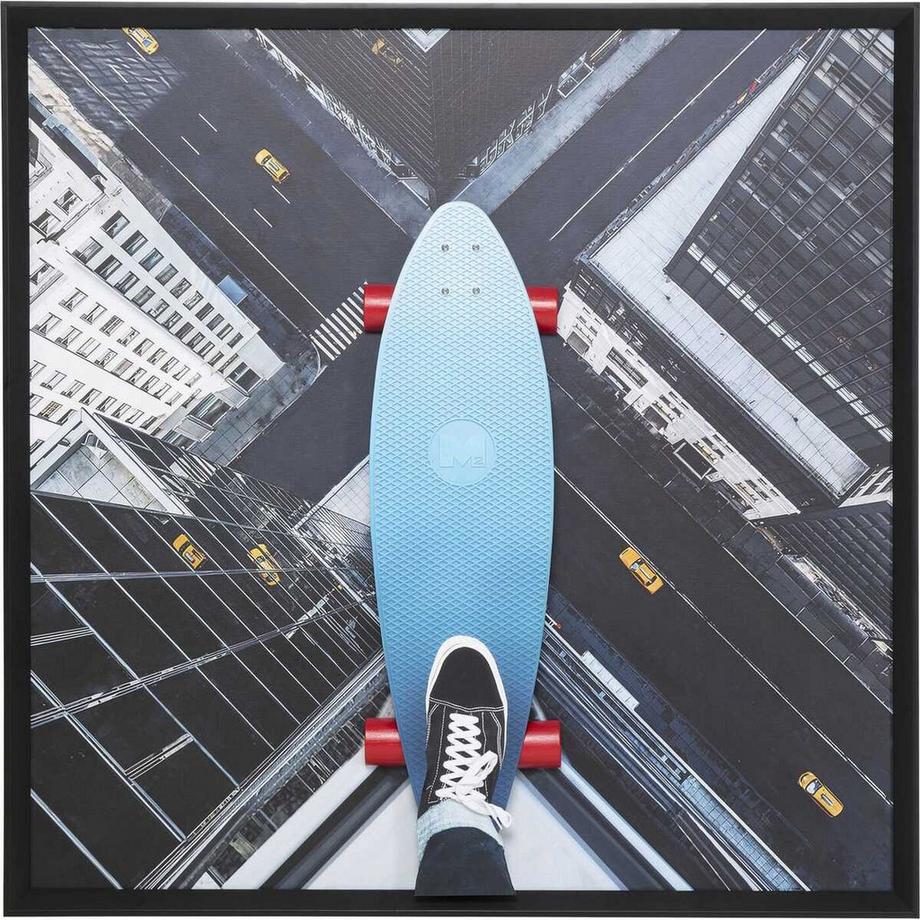 KARE Design Tableau encadré Skyline Skater 149x149  