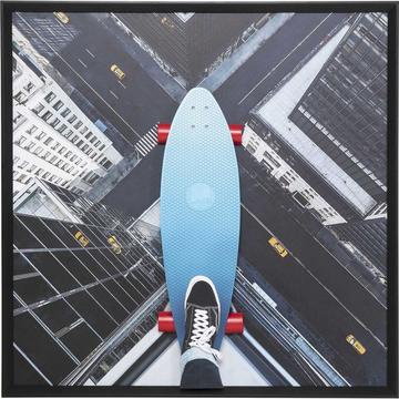 Tableau encadré Skyline Skater 149x149
