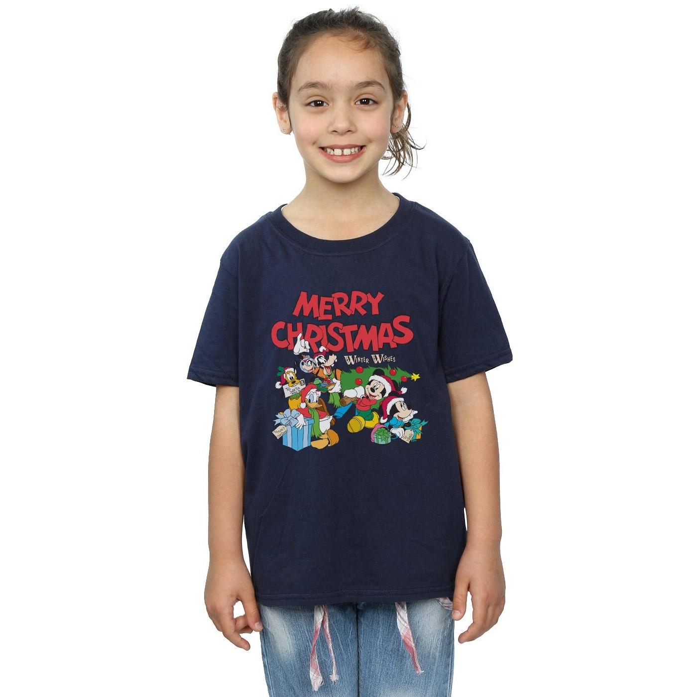 Disney  Mickey Mouse And FriendsWinter Wishes TShirt 