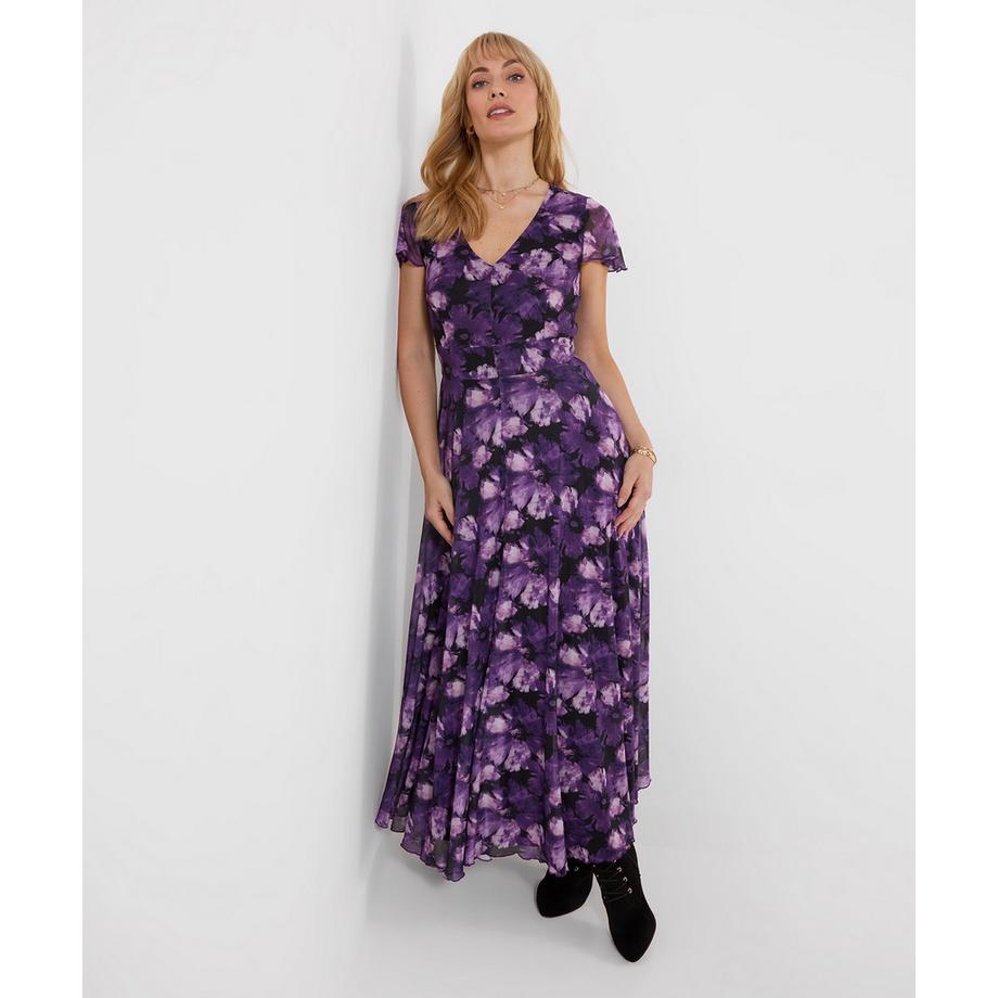 Fabuleuse Robe Longue en Mesh Fleurie