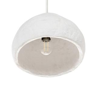 Beliani Lampe suspension en Papier-mâché Minimaliste OLIMAR  