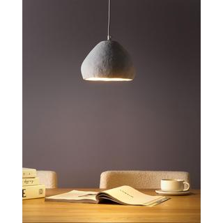 Beliani Lampe suspension en Papier-mâché Minimaliste OLIMAR  