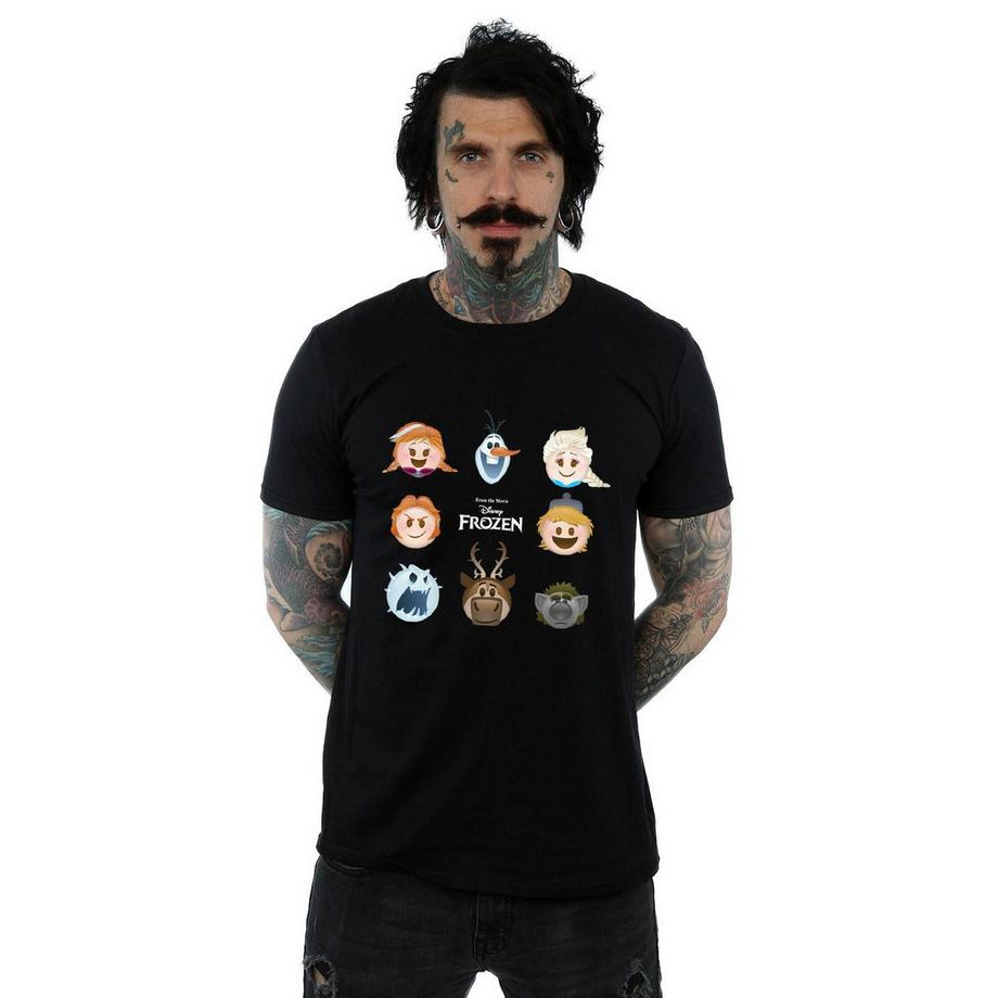 Disney Frozen Emoji Print T-Shirt  