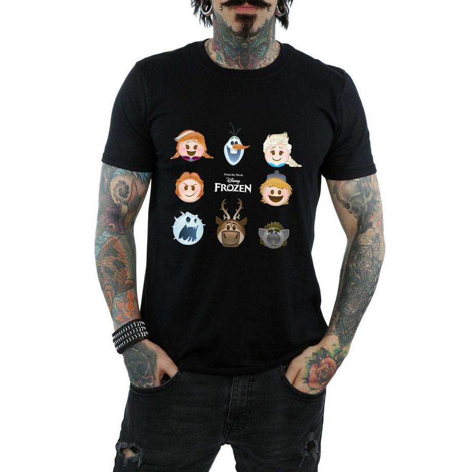 Disney Frozen Emoji Print T-Shirt  