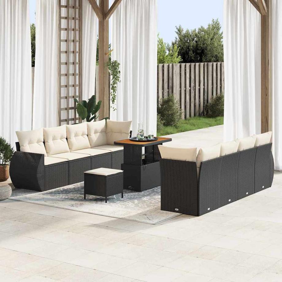 VidaXL Gartensofa-set poly-rattan  