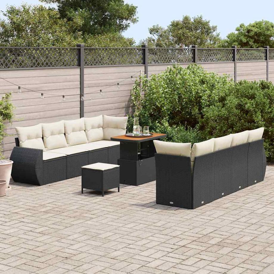 VidaXL Gartensofa-set poly-rattan  