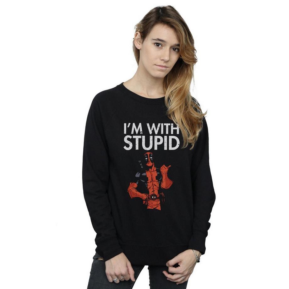 MARVEL I'm With Stupid Sweatshirt  