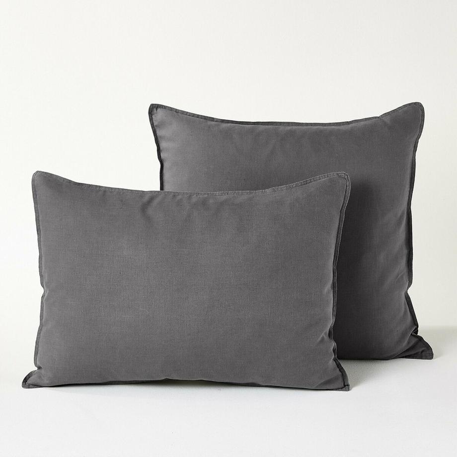 Taie d'oreiller enfant lin lavé