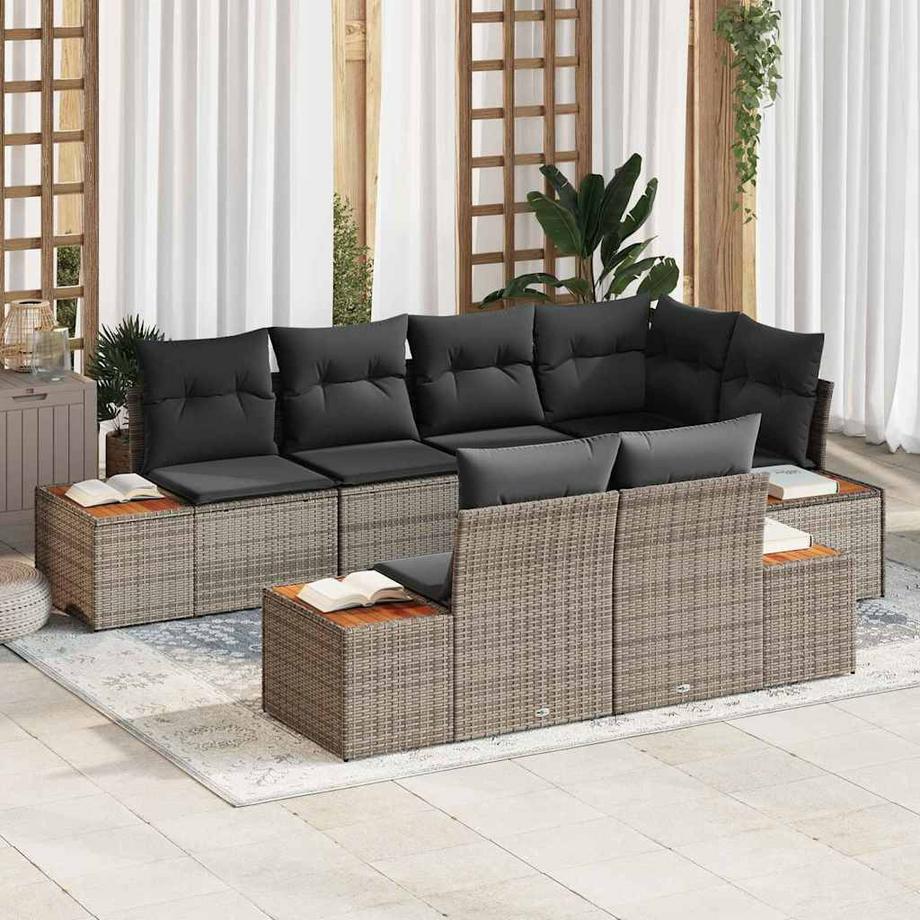 VidaXL Garten-sofa poly-rattan  