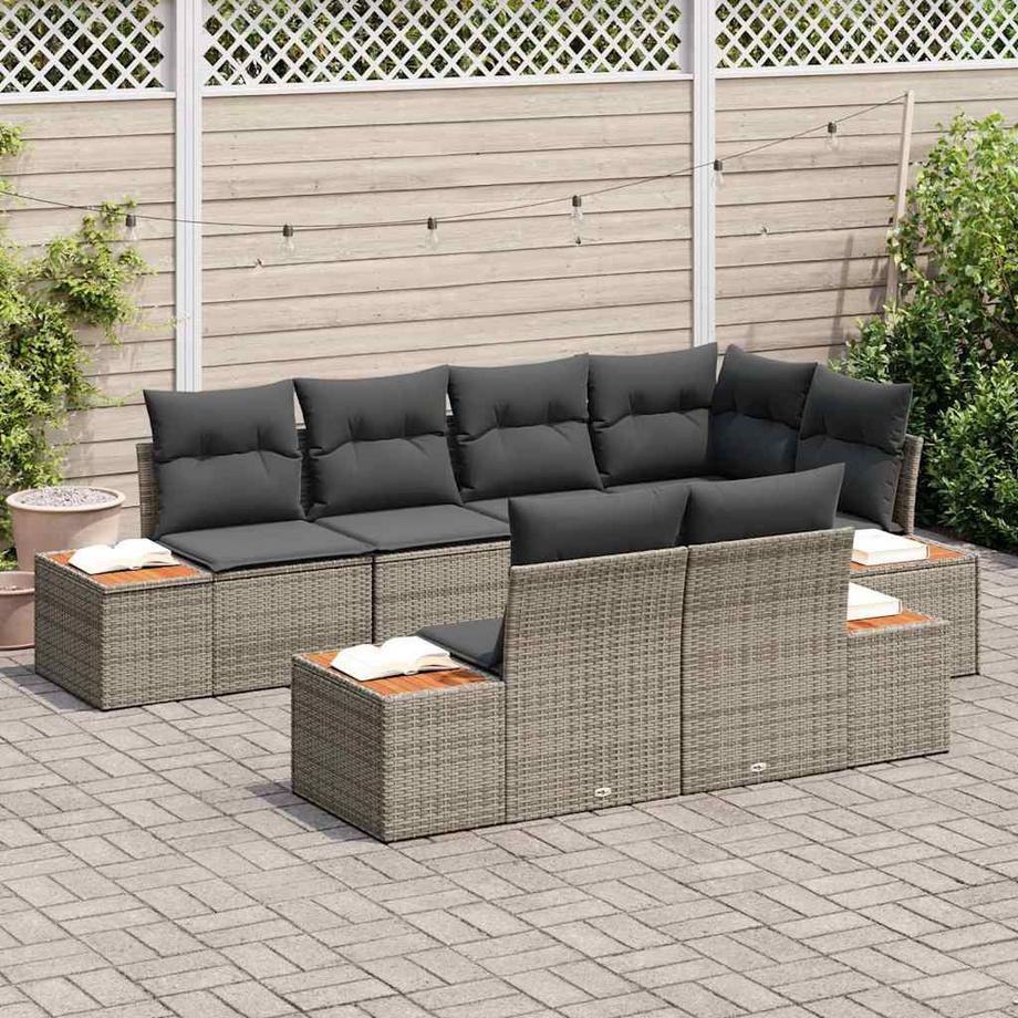 VidaXL Garten-sofa poly-rattan  