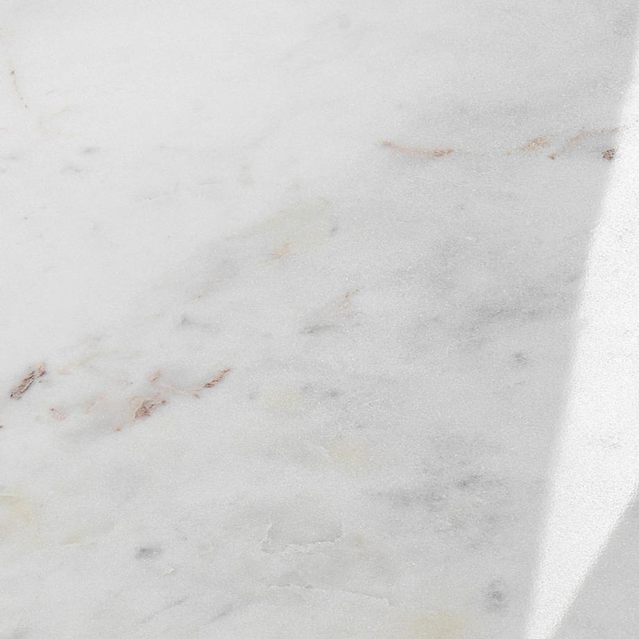 Beliani Table d'appoint en Marbre  TYRELL  