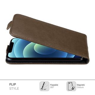 Cadorabo  Housse compatible avec Apple iPhone 12 / 12 PRO - Coque de protection au design flip avec fermeture magnétique 