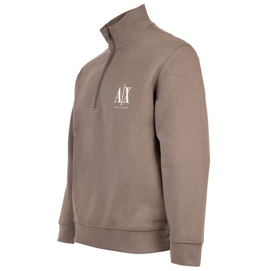 Armani Exchange Felpa Uomo Vestibilità confortevole con cerniera a un quarto  