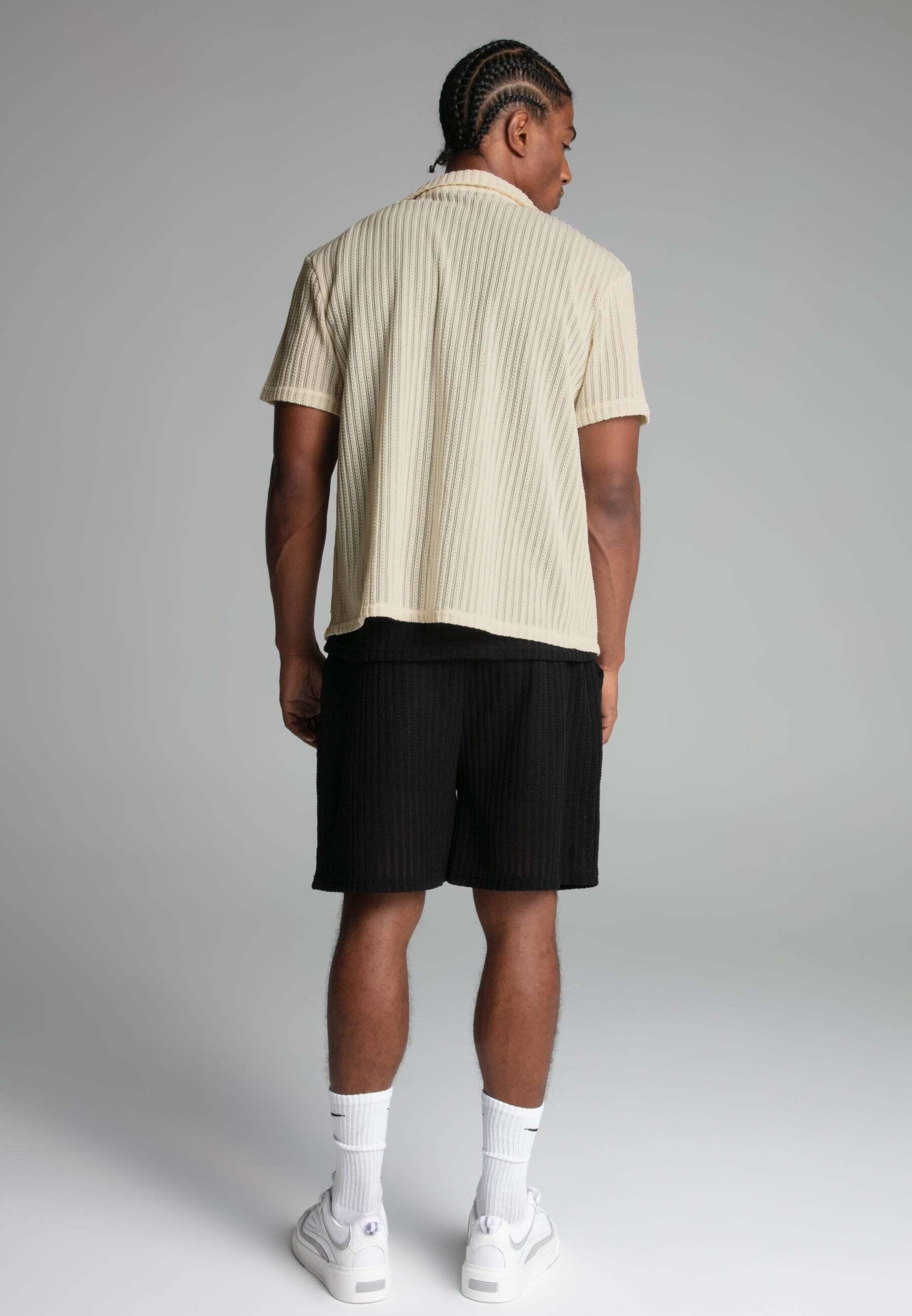 Sik Silk Textured Resort Kurzarmhemd  