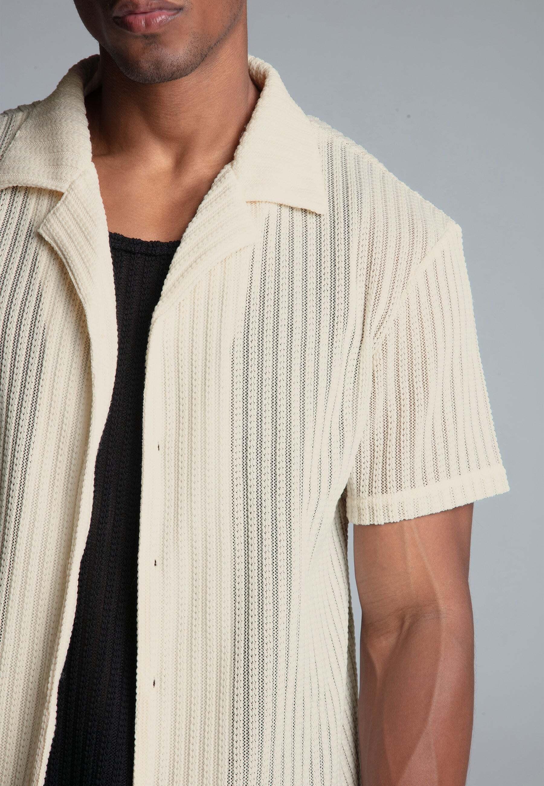 Sik Silk Textured Resort Kurzarmhemd  