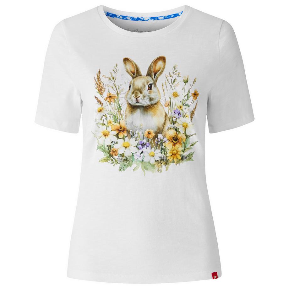 Joe Browns T-Shirt mit Hasen- und Blumenmotiv  