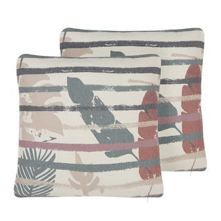 Beliani Dekokissen 2er Set aus Baumwolle Modern BIDENS  