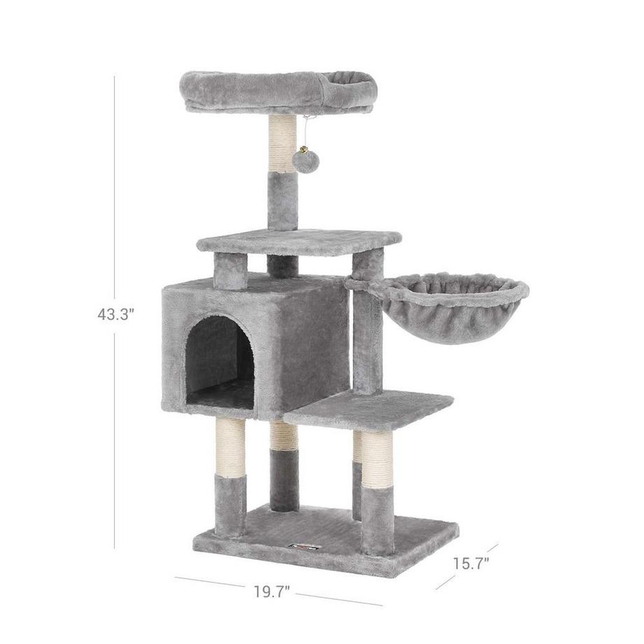 Northio Griffoir pour chats avec niveaux multiples et grotte  