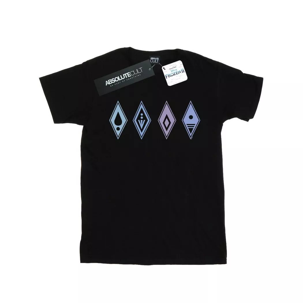 Disney - Frozen 2 TShirt, für Damen, Schwarz, Größe S
