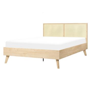 Letto con rete a doghe en Rattan Boho MONPAZIER