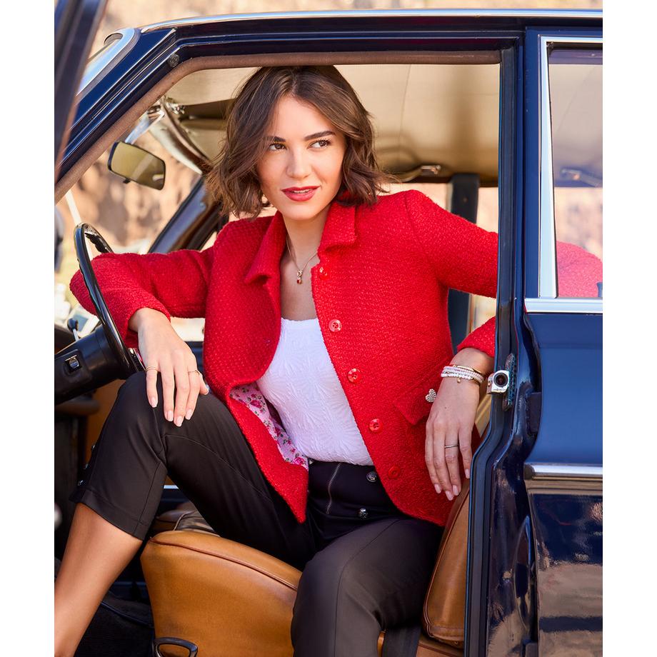 Joe Browns Strukturierte Boucléjacke mit Kragen  