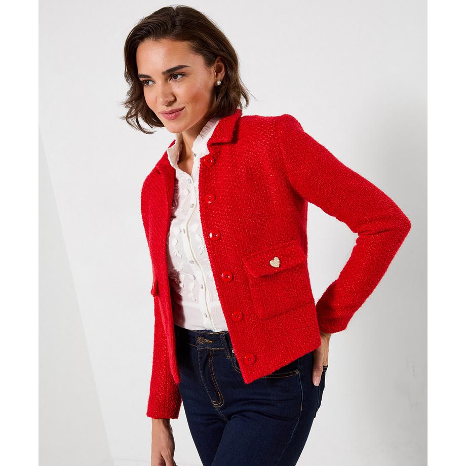 Joe Browns Strukturierte Boucléjacke mit Kragen  