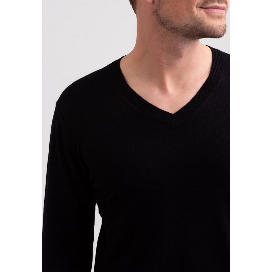 CASH-MERE.CH Kaschmir V-Ausschnitt Pullover  