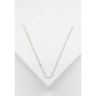 MUAU Schmuck  Collier Rundanker Bicolor Weiss-/Rotgold 750, 1.9mm, 45cm 