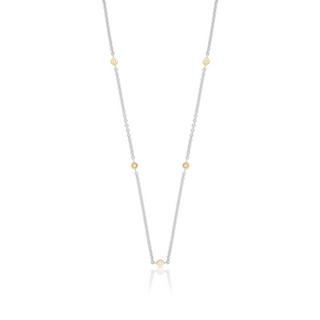 MUAU Schmuck  Collier Rundanker Bicolor Weiss-/Rotgold 750, 1.9mm, 45cm 