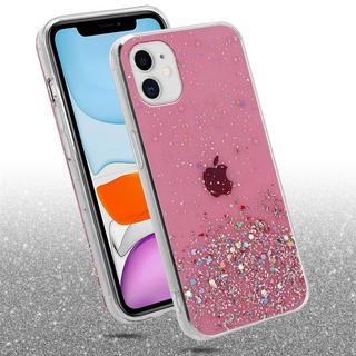 Cadorabo  Housse compatible avec Apple iPhone 11 PRO MAX - Coque de protection en silicone TPU flexible avec paillettes scintillantes 