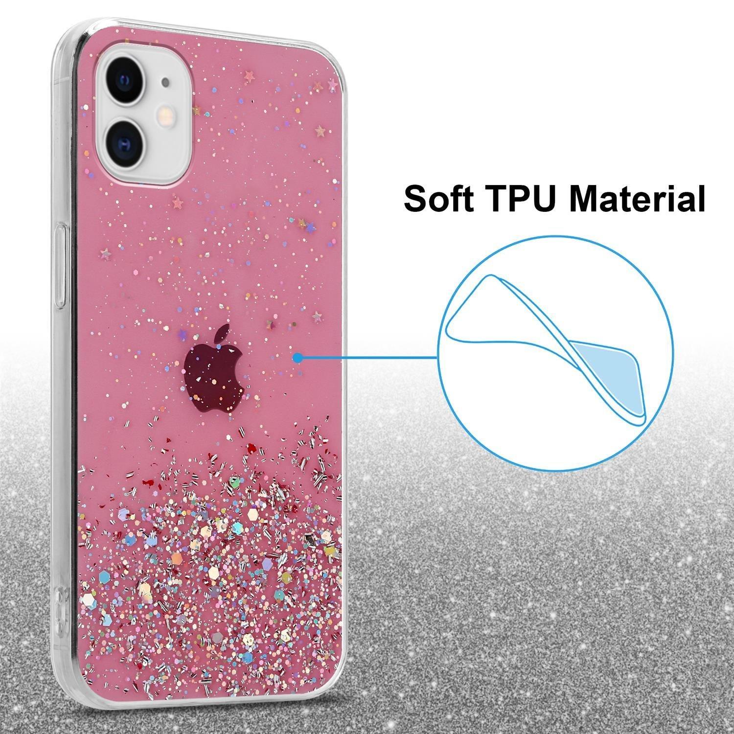 Cadorabo  Housse compatible avec Apple iPhone 11 PRO MAX - Coque de protection en silicone TPU flexible avec paillettes scintillantes 