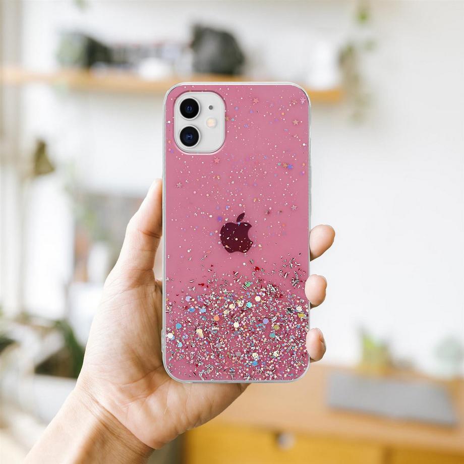 Cadorabo  Hülle für Apple iPhone 11 PRO MAX TPU Silikon mit funkelnden Glitter 