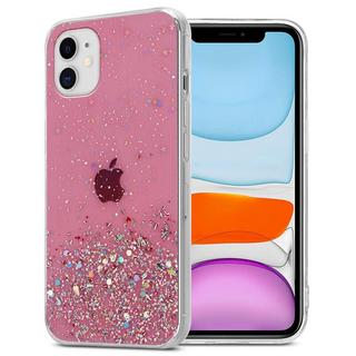 Cadorabo  Housse compatible avec Apple iPhone 11 PRO MAX - Coque de protection en silicone TPU flexible avec paillettes scintillantes 