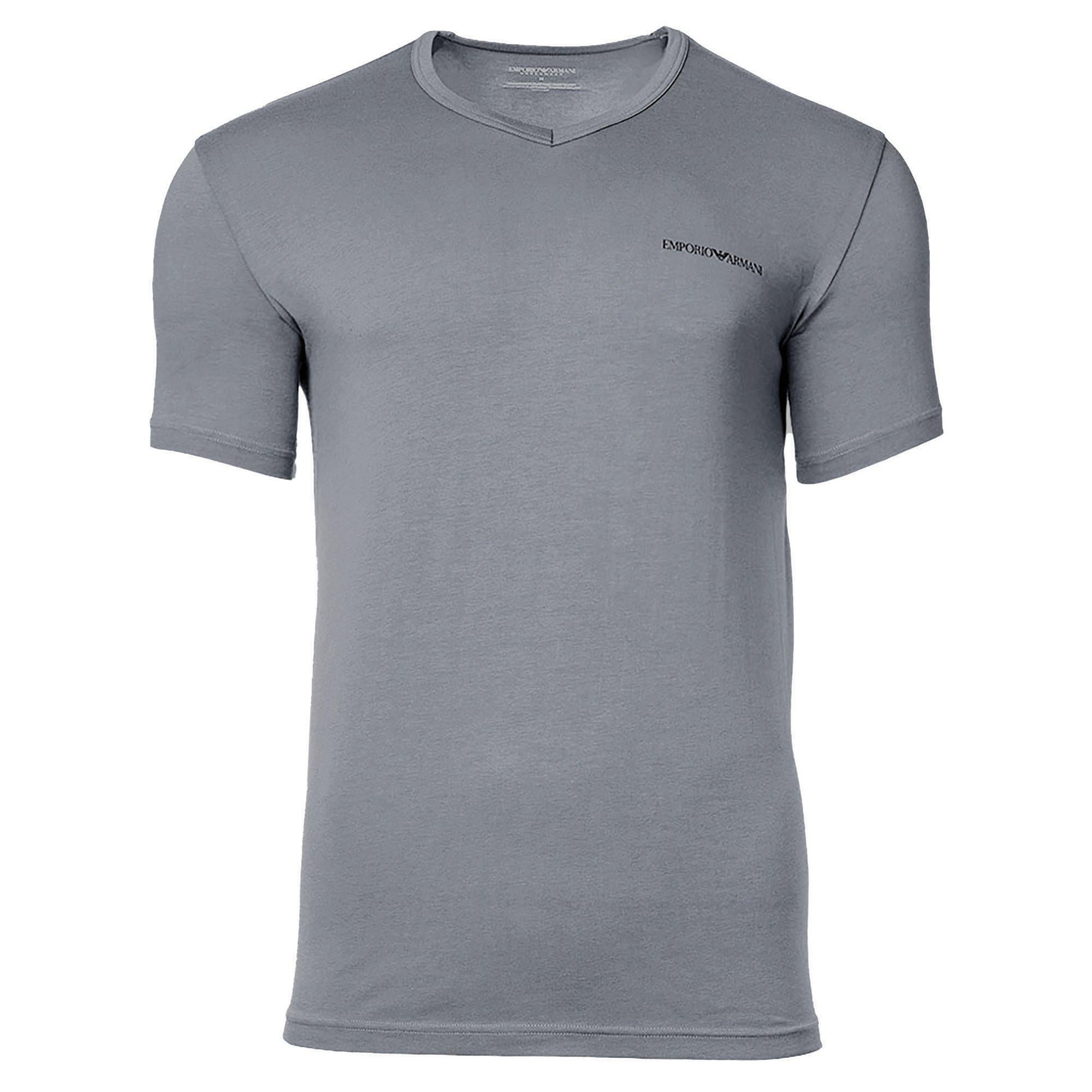 EMPORIO ARMANI Core Logoband V-Ausschnitt T-Shirt 2er Pack  