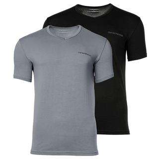 EMPORIO ARMANI Core Logoband V-Ausschnitt T-Shirt 2er Pack  