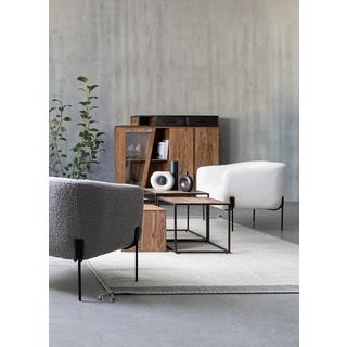 mutoni Fauteuil Claudine bouclé blanc  