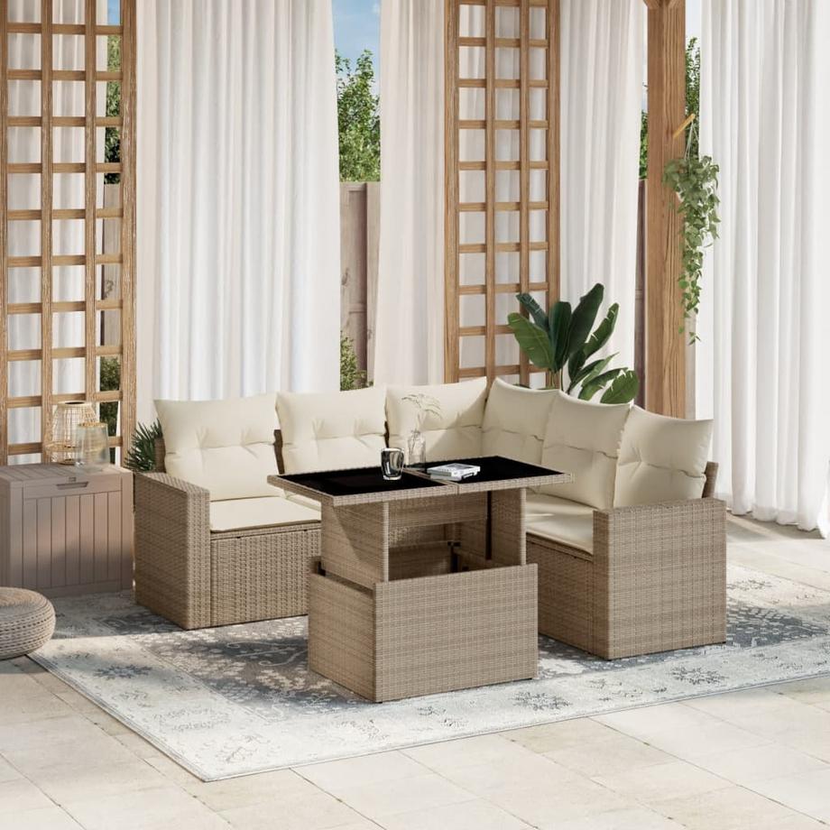 VidaXL Garten sofagarnitur poly-rattan  