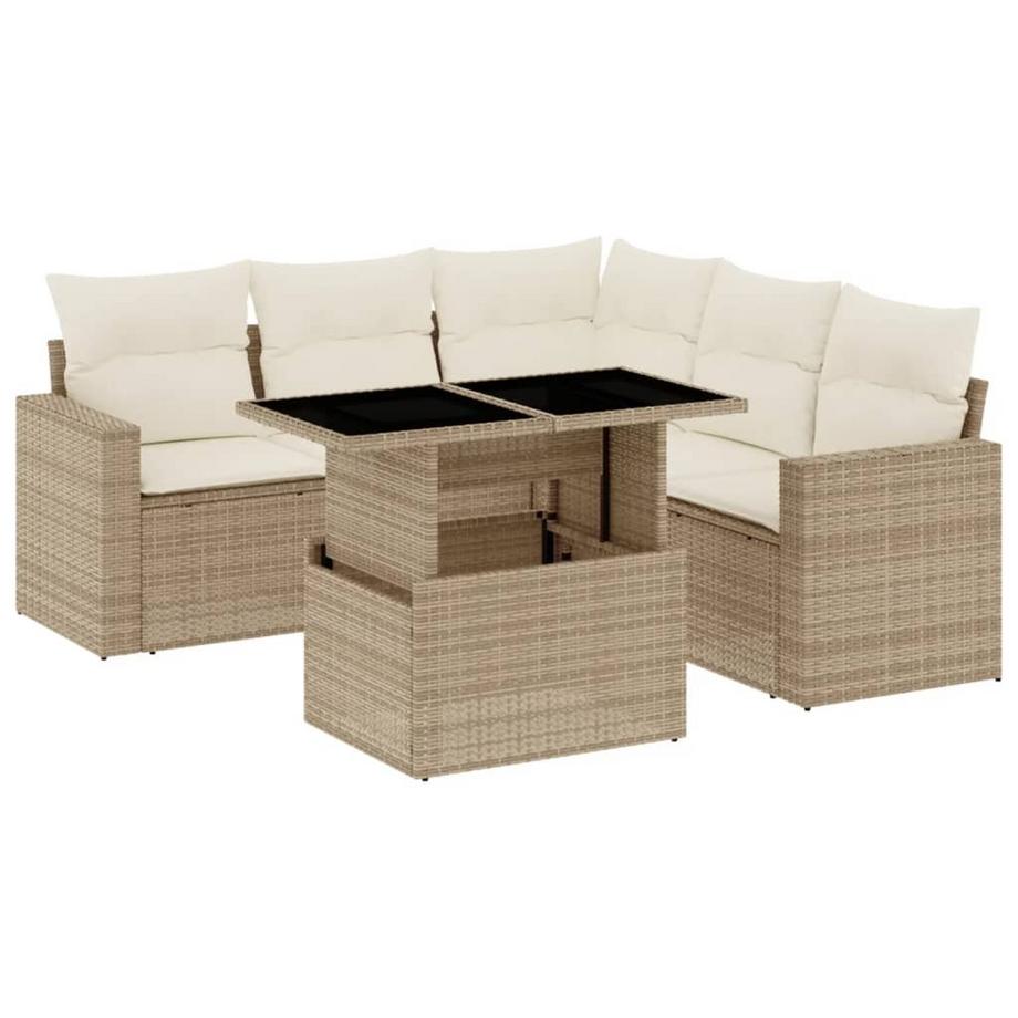 Garten sofagarnitur poly-rattan