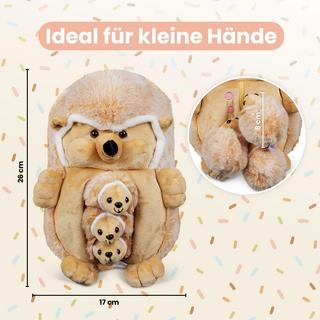 Mamanimals  Plüschtier Set Mama Igel und Babys 