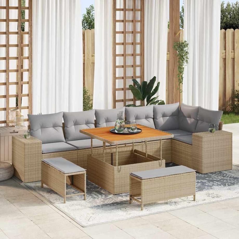 VidaXL Gartensofa-set massivholz akazie  