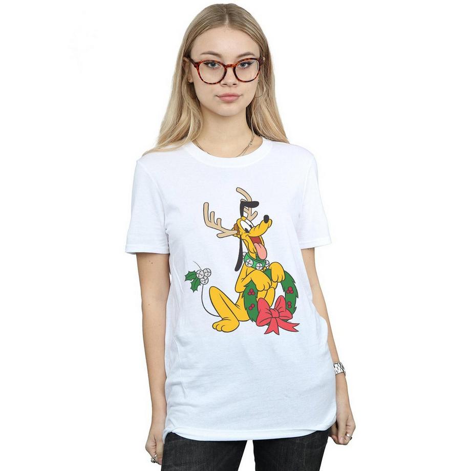 Disney Pluto T-Shirt Renna di Natale  