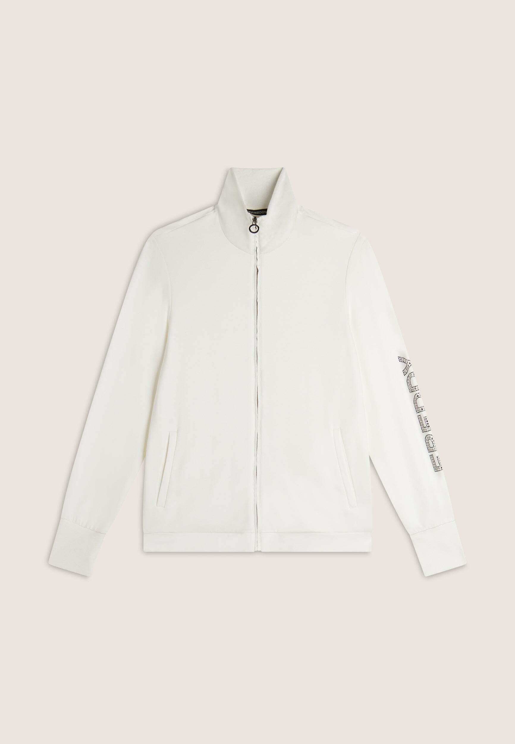 FREDDY Full Zip Stehkragen Sweatjacke  