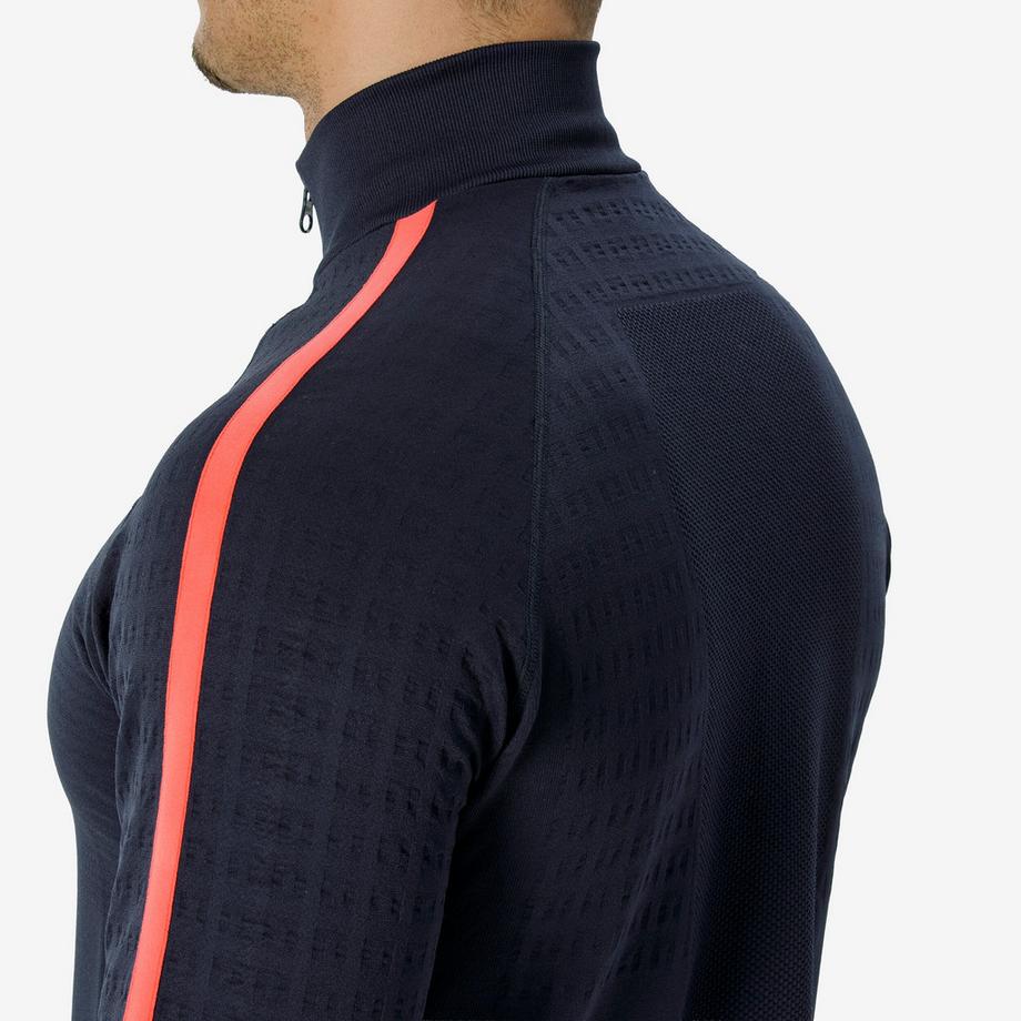 QUECHUA  Gilet thermique de ski sans coutures homme, MID L 900 bleu marine 