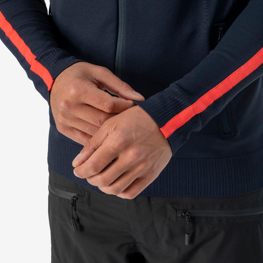 QUECHUA  Gilet thermique de ski sans coutures homme, MID L 900 bleu marine 