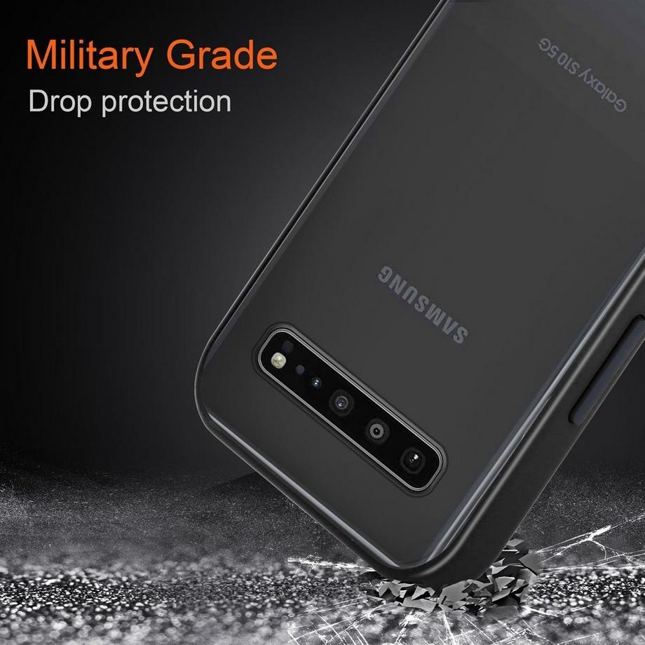 Cadorabo  Housse compatible avec Samsung Galaxy S10 4G - Coque de protection hybride avec intérieur en silicone TPU et dos en plastique mat 