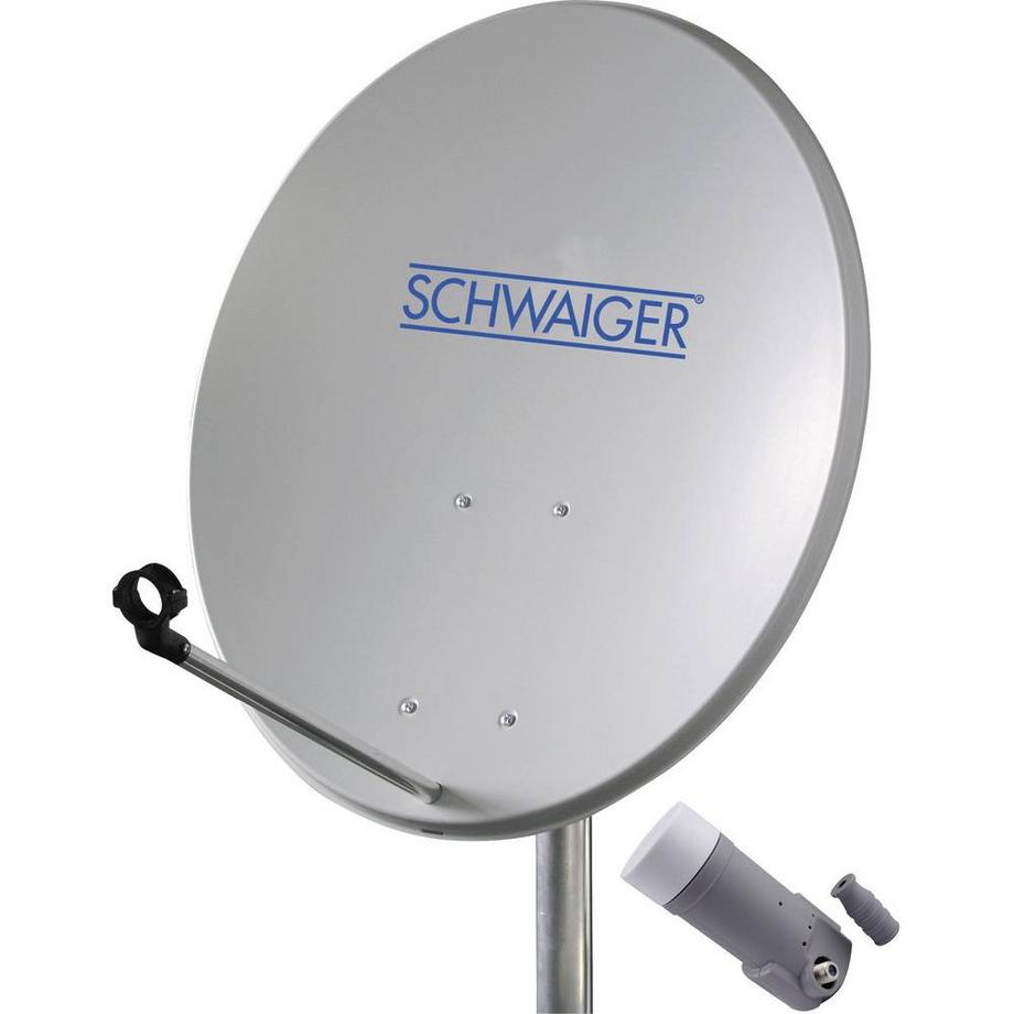 Schwaiger  SAT-Ausseneinheit (55 cm + Single-LNB) für einen Teilnehmer 