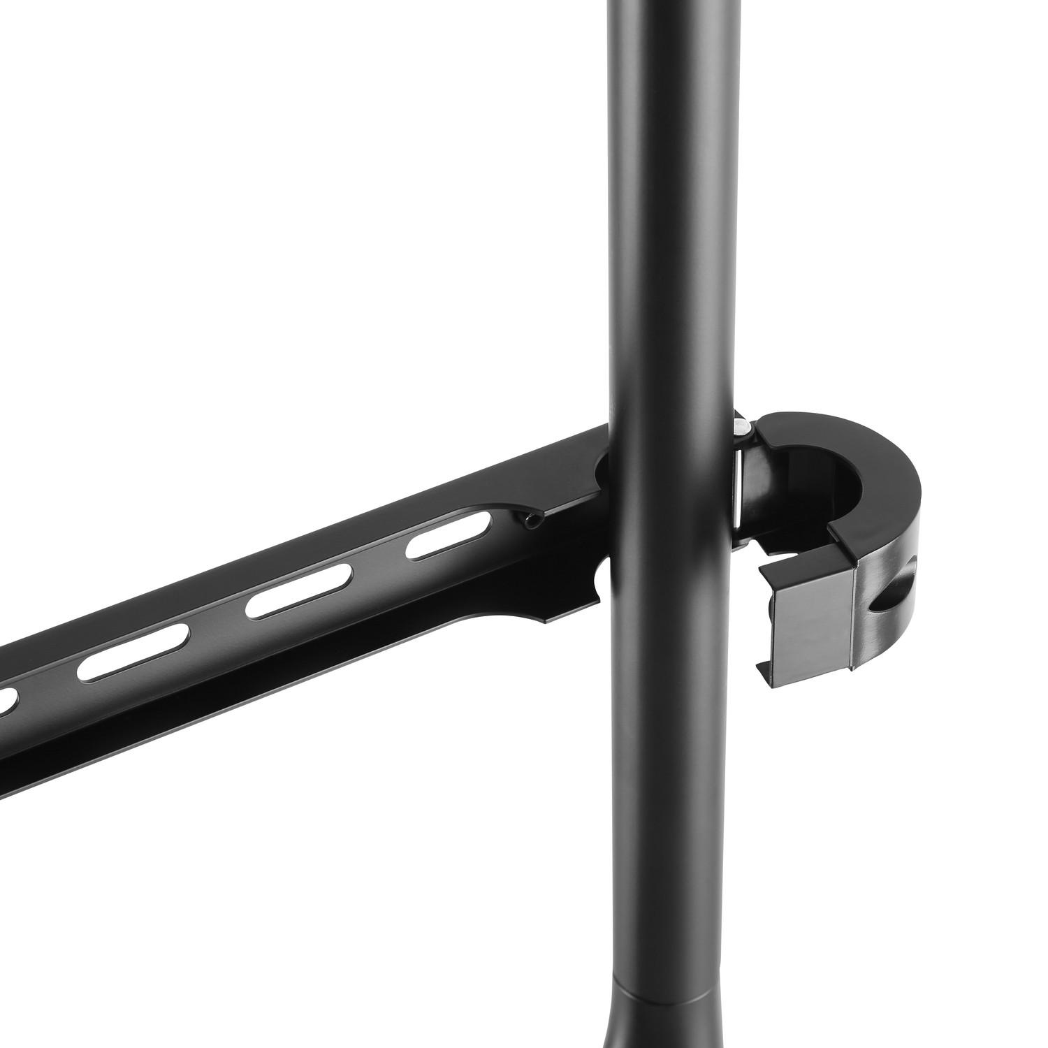 LogiLink  Supporto da pavimento per TV 49-70" Nero/Noce 